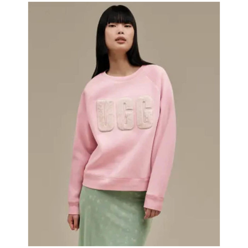 UGG MADELINE FUZZY LOGO CREWNECK